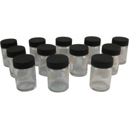 Badger 50-0052B Empty Jar and Cover, 3/4 ounce, 33 mm neck, Box of 12