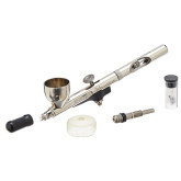 Badger Air-Brush RK-1 Renegade Krome Airbrush Kit, 2-in-1 Ultra-Fine Gravity Feed with 3/8 oz Cup
