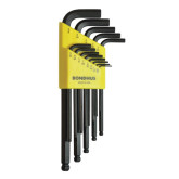 Bondhus 10937 Hex Key Wrench Set, Sizes .050-3/8 Inch, Set of 13