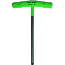 Bondhus 33045 Star Tip Graduated Length T-Handle, T45, 8.1", ProGuard Finis
