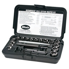 Blair Equipment 11099 Rotabroach Master Kit, Fractional hole cutter kit, 1/4 Inch to 3/4 Inch