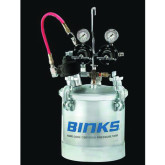 Binks 83C-210Heavy Duty Single Regulation Pressure Tank, 2.7 Gallon Capacity, 80 psi