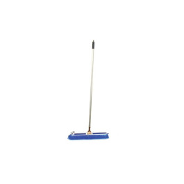 Bruske 2134CS4 Blue Fine Sweep Push Broom, 23" Head, Flagged Synthetic Bris