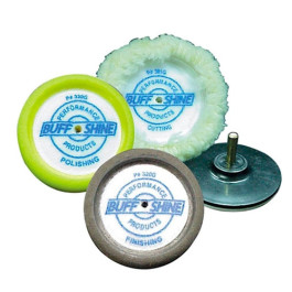 Buff & Shine TP-325W 3" Small Buffing Kit, Wool and Foam Pads with Backing
