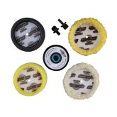 Buff and Shine TP-4 Buffing Starter Kit, 7-Piece, 3" Pad Kit for Pneumatic