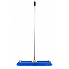 Bruske 2134CS4 Blue Fine Sweep Push Broom, 23" Head, Flagged Synthetic Bris