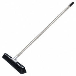 Bruske 2154CS4 Black Medium Sweep Push Broom, 23" Head, Synthetic Bristles,