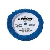 Buff and Shine 7503BG Blue Compounding Grip Pad, 7.5" X 1.5", Wool Cutting