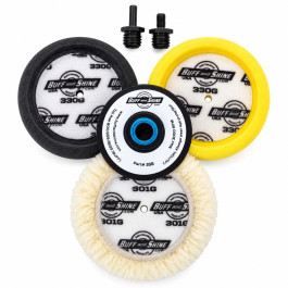 Buff & Shine TP-3 3" Small Buffing Kit, Wool and Foam Pads, 6 Pieces