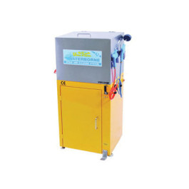 Uni-Ram UM120W Water Borne Spray Gun Cleaner, High-Pressure Wash Gun, Flow-Through Brush, Green Water Recovery System