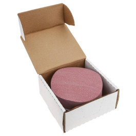 Carborundum Carbo Premier Red 20272 Dri-Lube Grip-On Sanding Disc, 6 in, P1000 Grit, Aluminum Oxide, Roll of 100