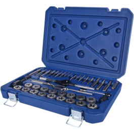 Century Drill and Tool 98900 40 Piece SAE Tap and Die Set, NC and NF Threads With 1/8-27 NPT
