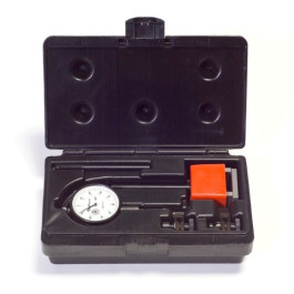 Central Tools 6410 Dial Indicator Set, 1.00" Range, 2.25" Dial, Red Magnetic Base