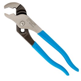 Channellock 412 V-Jaw Tongue & Groove Pliers, 6.5 Inch, 0.94 Inch Jaw Capacity, Made in USA, Forged High Carbon Steel