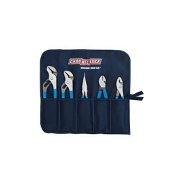 Channellock CLTOOLROLL-3 5pc Professional Pliers Set with Tool Roll, 420 and 430 Tongue and Groove Pliers