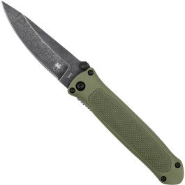 CobraTec ODGHRQS Quick Strike Hidden Release Automatic Folding Knife, OD Gr