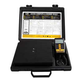 CPS Products CC220 Compute-A-Charge Refrigerant Charging Scale, Steel and Cast Aluminum, 220 Lb Capacity, 0.25 Oz Resolution