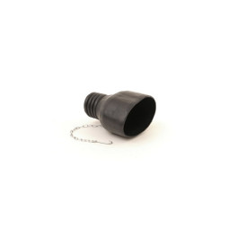 Crushproof F575 Oval Tailpipe Adapter, 3.5" x 8.5", Hook and Chain, Fits 3"