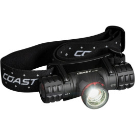 COAST 30325 XPH30R Rechargeable Dual Power LED Headlamp, Black, 1000 Lumens