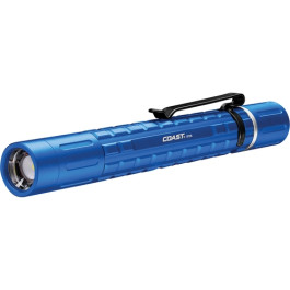 Coast 31361 XP3R Rechargeable Pen Flashlight, Blue, Twist Focus, Dual Power