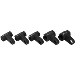 CTA 2227 Exhaust Gas Sensor Socket Set, 5 Piece, 14mm to 24mm, 1/2" Drive,