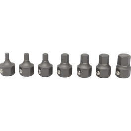 CTA  5057 7-Piece Stubby Metric Hex Bit Set, Ultra-Stubby Design, 12mm Hex Drive