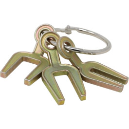CTA 7396 3-Piece Spring-Band Clamp Locking Tool Set, Low-Profile Clips, 3.81mm, 8.89mm, 11.43mm