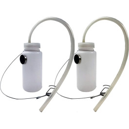CTA 7786 2-Piece Brake Bleeder Bottle Set, 16-Ounce Capacity with Nipple Top and Metal Wire Hook