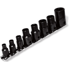 CTA 9650L 8-Piece External Torx Plus Socket Set, Alloy Steel, Includes E5 to E20 Sockets
