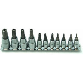 CTA Tools 9680 11 Piece Star Plus Tamper Proof Socket Set, TS8 to TS55, Mixed Drive Sizes