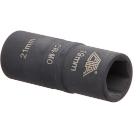 CTA A164 1/2" Drive 19mm x 21mm 6-Point Standard Thin-Wall Flip Impact Socket, 3" Length