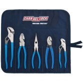 Channellock TOOL ROLL-5 Professional Pliers Tool Set with Tool Rool, 5 Pieces (420, 426, 317, 337, 348)