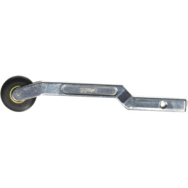 Dynabrade 11204 Contact Arm Assembly, Radiused Rubber Wheel, 1" Diameter x 3/8" Width, for 18" Belts