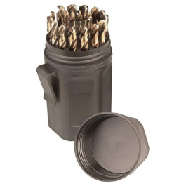 Disco Automotive 80100 Drill Bit Index Set, 29 Pieces, 1/16 inch to 1/2 inch, 64ths