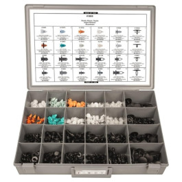 Disco Automotive 8669 Import Retainer Assortment, 363 Pieces, 24-Hole Tray