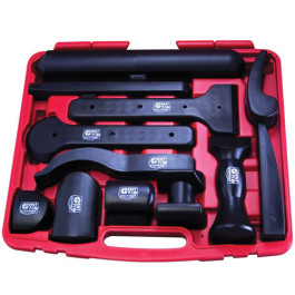 Dent Fix DFAB712 12-Piece POM Dolly Set &ndash; Durable and Precision Automotive Repair Tools