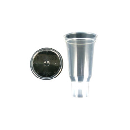 DeVilbiss DPC503K24 DeKups Disposable Paint Cups and Lids, 3 ounces, Fits A