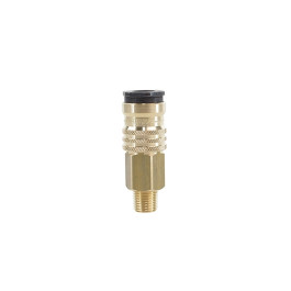 DeVilbiss HC4719 High Flow Quick Disconnect Coupler, 1/4" NPT Male, Ball an