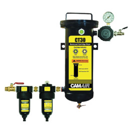 DeVilbiss 130522 CamAir CT Plus 5-Stage Filter System, 30 CFM Capacity, 1/2" Connections, for Compressed Air Treatment and Drying