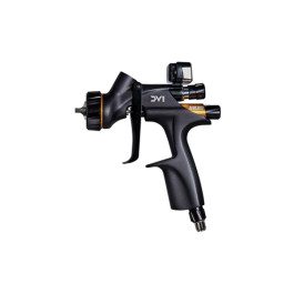 DeVilbiss 704521 DV1 Clearcoat Spray Gun with Digital Gauge, 1.2, 1.3, 1.4 mm Fluid Tips, C1 & C2 Air Caps