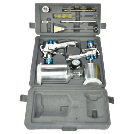 DeVilbiss 802342 StartingLine HVLP Gravity Spray Gun Kit, Dual-Gun Auto Painting & Touch-Up