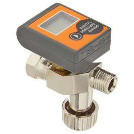 DeVilbiss HAV-555 Digital Gauge with Air Adjusting Valve, 2.5-160 psi, 1/4 inch NPS ports