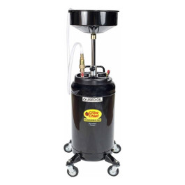 John Dow Industries I25HDC Self-Evacuating Oil Drain, Steel, 25 Gallon Tank, 50-70 Inch Height Adjustment, 16" Funnel