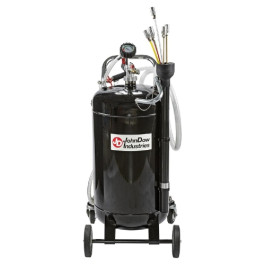 John Dow Industries JDI-20EV Fluid Evacuator, Steel, 20 Gallon Tank with 7-Ft Suction Hose & Vacuum Gauge