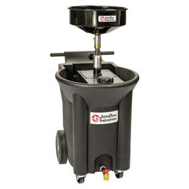 John Dow Industries JDI-22DCX Oil Change Station, Polyethylene, 22 Gallon Capacity, 16 Inch Funnel, 45-70 Inch Height Adjustment