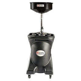 John Dow Industries JDI-27DC Oil Drain, Polyethylene, 27 Gallon Self-Evacuating Portable Tank, 16" Funnel, 45-70 Inch Height Adjustment