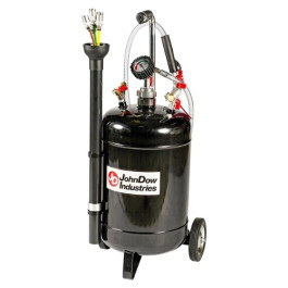 John Dow Industries JDI-6EV Fluid Evacuator, Steel, 6 Gallon Capacity with Vacuum Gauge & Suction Hose