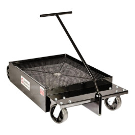 John Dow Industries JDI-LP4 Low Profile Oil Drain, Steel, 17 Gallon Capacity, 48" x 25" x 10", 10" Ground Clearance