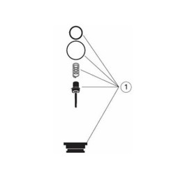DeVilbiss 130521 Relieving Regulator Kit, 65 SCFM, 2 to 125 PSIG, 175°F Operating Temperature