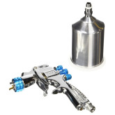 DeVilbiss 802405 StartingLine HVLP Gravity Feed Detail and Touch-Up Spray Gun, 1.0 mm Nozzle, 250 cc Capacity